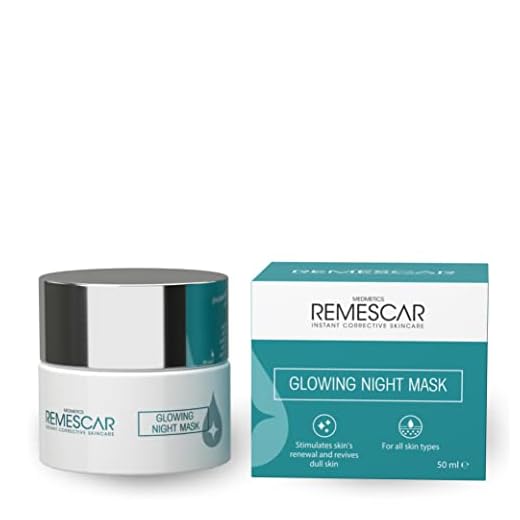 Remescar Mascarilla Facial de Noche Efecto Iluminante 50ml - Skincare Exfoliante Facial para Estimular la Renovación de la Piel - Crema de noche