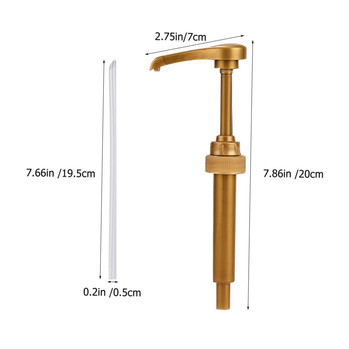 PRETYZOOM 5pcs Syrup Pump Replacement for Bottles Plastic Syrup Pump Dispenser Easy Install for Kitchen