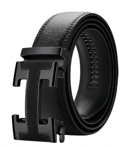 Image of WildHorn Men's Genuine Leather Belt for Men| Premium Auto-Lock Buckle | Adjustable up to 48 inch | Formal & Casual Wear | Micro-Adjust Fit | Stylish Gift Box Included