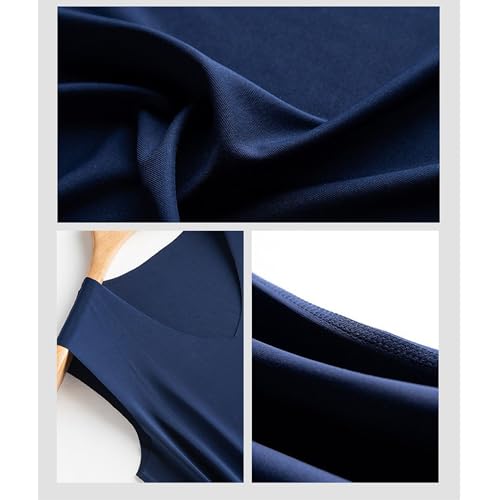 6 Pack Men's Summer Casual Tank Tops Sleeveless V Neck Stretch Skinny Basic T Shirts Workout Gym Running Tee Tops3