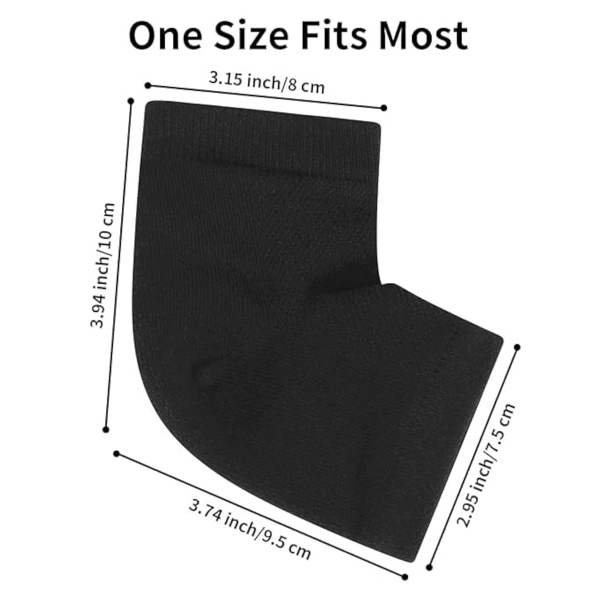 3 Pairs Moisturizing Heel Socks for Dry Cracked Feet