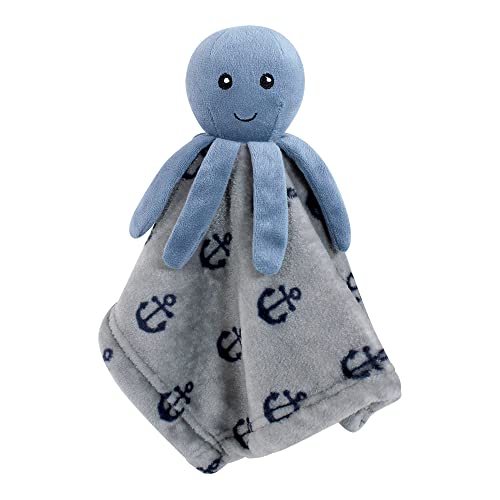 Image of Hudson Baby Unisex Baby Animal Face Security Blanket, Sea Creatures, One Size