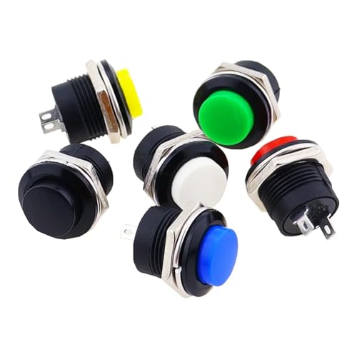 Bouton-poussoir momentané 16mm R13-507 3A commande précise bleu - 7