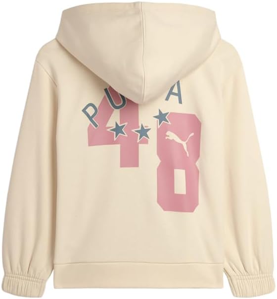 PUMA Kids Girls Class Pack Fleece Hoodie Casual Outerwear Casual - Off White
