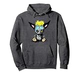 Punk Monster Critter Fox espeluznante y lindo aterrador y bonito Sudadera con Capucha