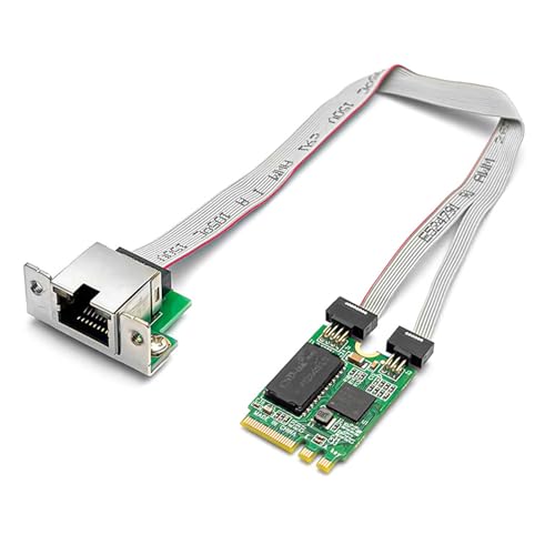 Plyisty Tarjeta de Red Gigabit Ethernet M.2 A+E Key 2.5G, Puerto Nic RJ45 con Chip I226, para Computadora Portátil de Escritorio 10 11
