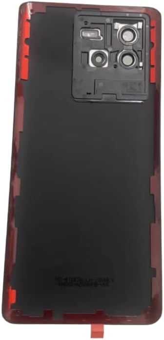 YOOOKOOO Compatible Rear Back Cover for vivo QOO Neo6 SE – Battery Door Housing Replacement Part (Black with Lens)