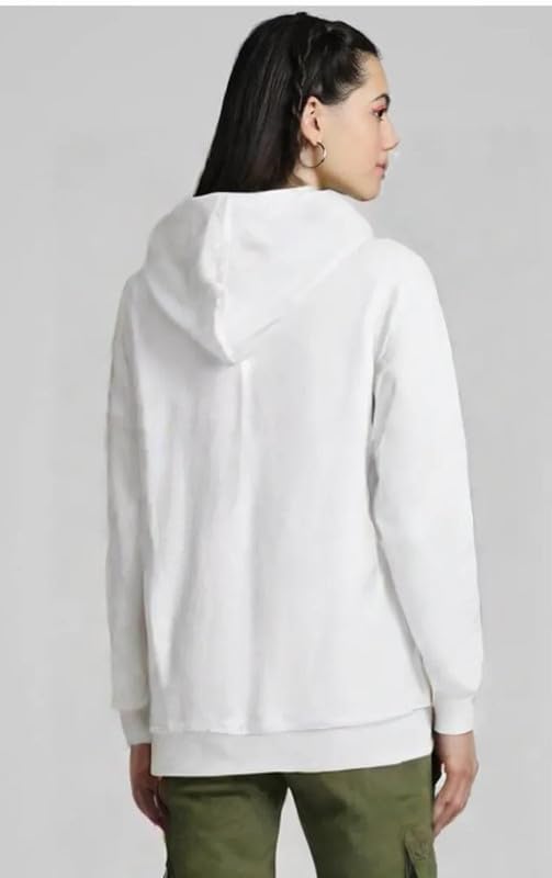 Image of Women's Full Sleeve Zip-Through Hoodie | Jacket for Women | Breathable, Solid Color Hooded Jacket with Front Zipper Closure