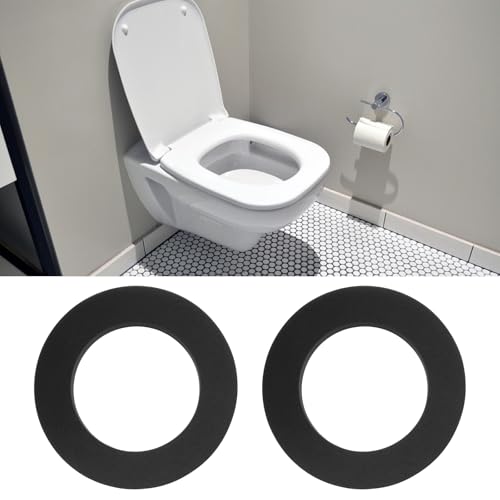 VGOL Set mit 4 flachen Unterlegscheiben aus Schaumstoff, 92 x 55 x 12 mm, Ersatz für Dichtung PP0034, kompatibel mit Viva 1 1/2 Zoll, für Toilettentank und WC-Schüssel mit schmaler Kopplung