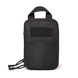 Paquete: 1 unidad. JiXUN - Mochila táctica Militar para Hombre y Mujer, para Actividades al Aire Libre, para Acampada, Picnic y Otras Actividades al Aire Libre, Hombre, Black 18 * 14 * 2