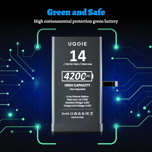 Uqoie 14 2024 New Upgrade) 4200Mah Ultra High Capacity Replacement Battery thumb #4