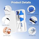 Ohrenschmalz Entferner Set, Elektrisch Ohrenreiniger Entferner Vielseitig Ohrenschmalz-Sauger mit 2 Waschbaren Ersatzköpfen Sicheres Und Weiches Ear Cleaner für Erwachsene Kinder und Ältere Me