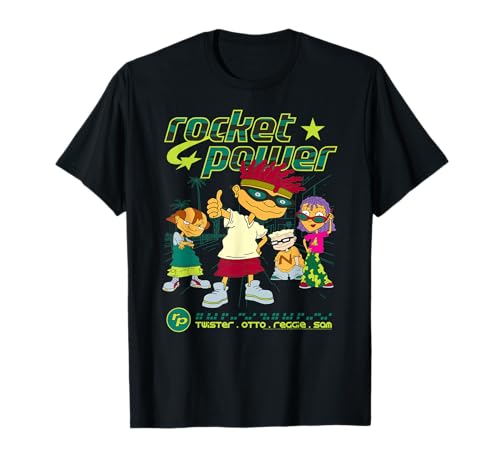 Rocket Power Y2K Inspired Characters Retro Cartoon T-Shirt