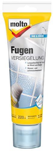 Molto Fugen Versiegelung, Zur langfristigen Versiegelung von Fugen an Wand und Boden im Innen- und Außenbereich, Farblos, 220 ml