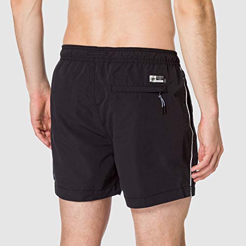 Superdry Mens Tri Series Swim Shorts, Relaxed Fit, Drawstring Waistband Black Size Xxl #TOP1