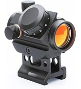 Yatrouys Red Dot Sight 1x22mm Reflex Sight 2MOA Red Dot Scope with 1 inch Riser Mount