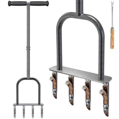 Dolibest Rasenlüfter Manuell, Rasen Belüfter Hohlzinken...