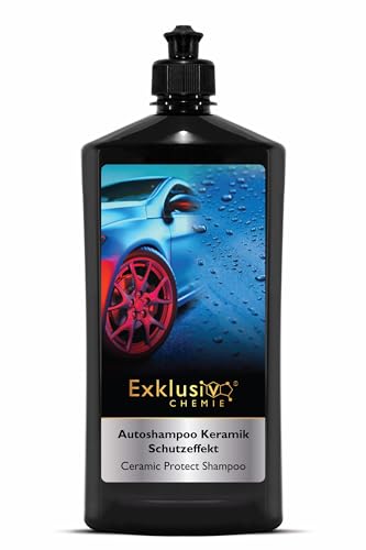 Exklusiv Chemie® Shampoo Auto Effetto Protettivo Ceramica 750ml | Shampoo Auto con Effetto Idrorepellente | Detergente Auto con Effetto Sigillante Ceramico | Idrorepellente e Antisporco per Tutte le P