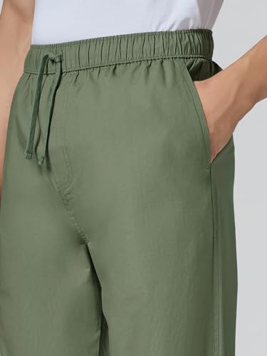 Image of XYXX Zen Cotton Solid Drawstring Pyjamas for Men | Relaxed Fit Lounge Pants with Side Pockets