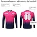 Custom Goalkeeper Jersey for All Ages - Quick-Dry Breathable Goalie Shirt with - Adults/Kids/Teens (Pink)