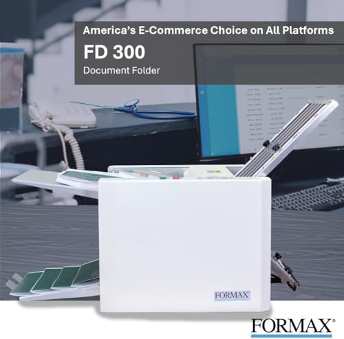 FD 300 Desktop Document Folder with 2-Year Office Machine Protection Plan; High-Speed 7,400 Sheets Per Hour; LCD Control Panel; 3-Digit Counter; 4 Fold Types; Output Conveyor; Handles 8.5\" x 14\" Paper - Thumbnail 4
