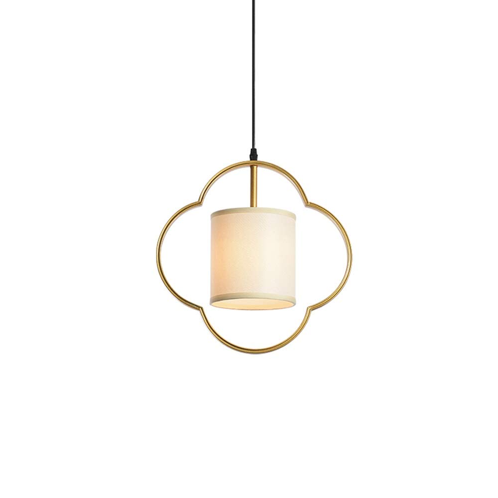 Lustre en métal et tissu de style chinois pour un plafonnier de salon haut de gamme