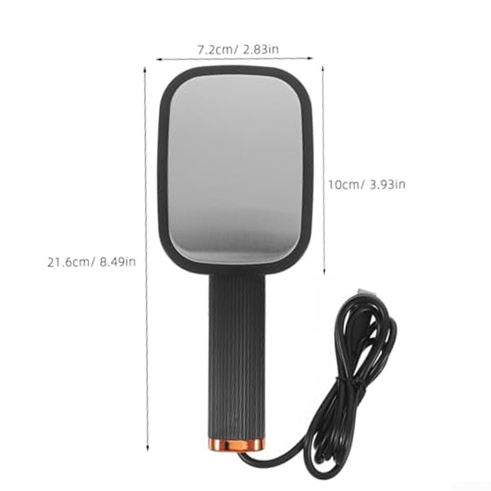 Mini fer à repasser à vapeur portable, avec alimentation USB, compact et portable, rotatif à 180 degrés, pour la maison et les voyages (noir)
