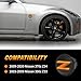 OKSIWA LED Side Marker Lights for Nissan 350z Z33 2003-2009, Nissan 370z Z34 2009-2020,With Sequential Amber Turn Signals One pair