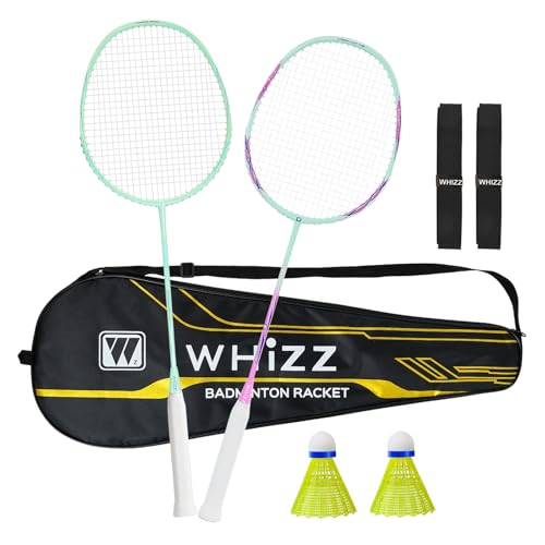 Raquette de badminton Whizz Y56 en fibre de carbone pour des frappes précises