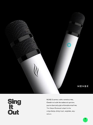 Image of Enya NEXG 2 Acoustic-Electric Guitar Carbon Fiber Travel Smart Audio Guitar with 50W Wireless Speaker, Wireless Microphone, Hi-Fi Monitor Earphones, Footswitch, Charging Stand, and Gigbag