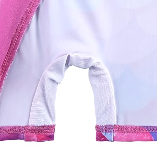 Image of HUAANIUE Toddler Girl Swimsuit Long Sleeve UPF50+ Sun Protection