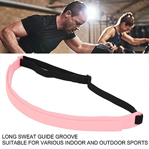 Faixas de suor elásticas, faixa de suor de silicone para exercícios leves Faixa de cabeça esportiva