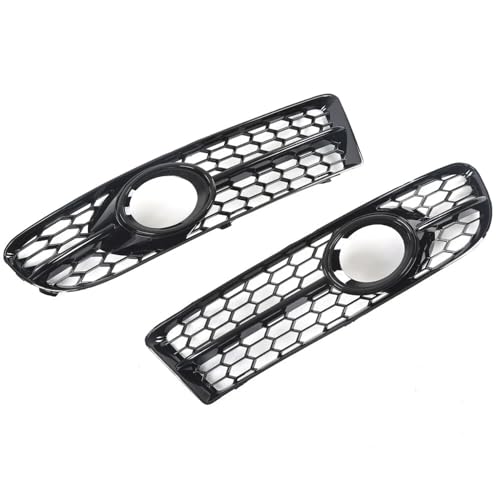 Grille antibrouillard Audi A4 B7 S-Line plastique noir brillant anti-décoloration