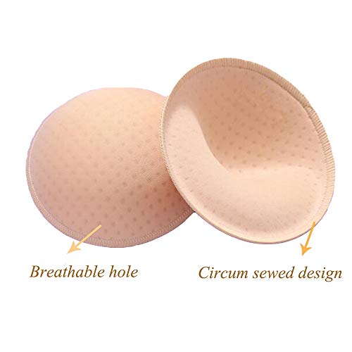 Ondy Bra Insert Pads 2 Pairs, Round Breast Enhancers,Invisible Bra Push Up Pad For Yoga Sports Bra #TOP1