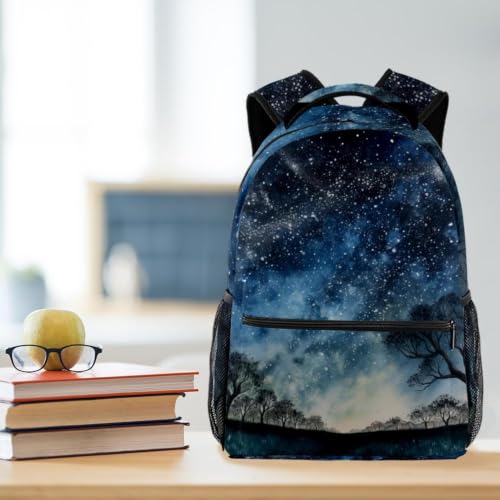 Mochila impermeable con diseño del espacio para llevar libros y laptop seguros 5