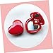 minkissy 8pcs Refillable Heart-shaped Cosmetic Containers for Lipstick Lip Balm Eyeshadow Lightweight Travel-friendly Makeup Box for Beauty Enthusiasts and Daily Use