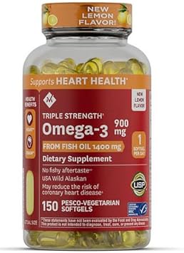 Generic Omega 3 - Triple Strength Fish Oil Softgels, 150 ct.