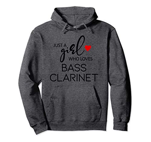 Just A Girl Who Loves Bass Clarinet - Music Bass Clarinet Pullover Hoodie