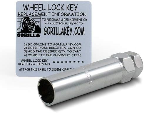 Gorilla Automotive 21631SDB5 12mm x 1.50 Thread Size Chrome Finish Small Diameter Acorn Wheel Lock, (Pack of 5)