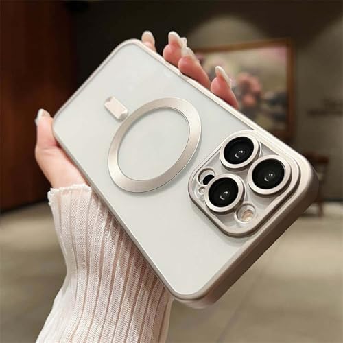 Coque de chargement magnétique haut de gamme finition mate pour iPhone 15