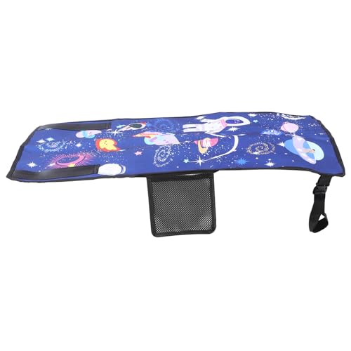 Extensor de asiento de avión textil premium con diseño estrella azul