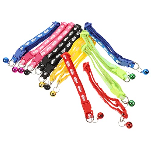 Mikikit 12Piezas Collar de Mascotas Decorativo Collar Ajustable Perros y Fiestas y Celebraciones