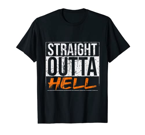 Estilo vintage de Halloween Straight Outta Camiseta