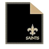 KR Strikeforce Officially Licensed NFL New Orleans Saints Logo Bowling Ball Shammy Cleaning Pad