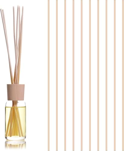 30PCS Extra Long Reed Diffuser Sticks, 30cm x 3mm Natural Wood Rattan Reed Sticks Aroma Oil Diffusion Replacements Refill Stick Premium for Spa Aroma Fragrance Aromatherapy Bedroom Home Office