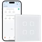 BSEEDLIFE – BSEEDLIFE Smart WiFi Lichtschalter Unterputz, 4-Fach Touch S