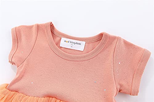 Mud Kingdom Sparkly Girls Tulle Dress Short Sleeve Summer Princess Dress3