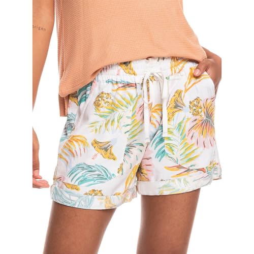 Short imprimé Roxy Another Kiss blanc à motif graphique XS