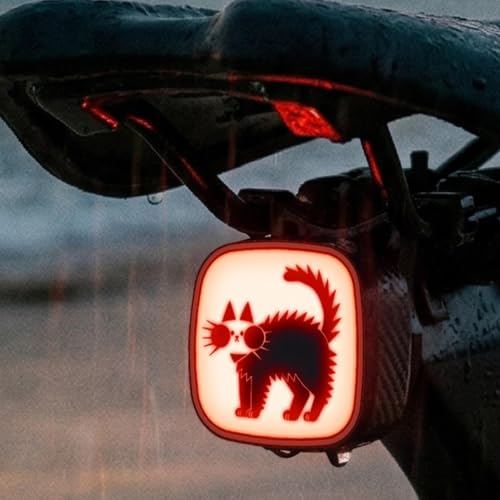 Luz trasera de bicicleta Tipo C con sensor y patrones de señales intermitentes 6