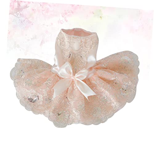 Robe brodée créative pour chien en dentelle chic et confortable - 3